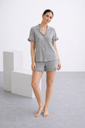 Set de pijama de short gris