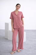 Set de pijama de pantalón palo de rosa