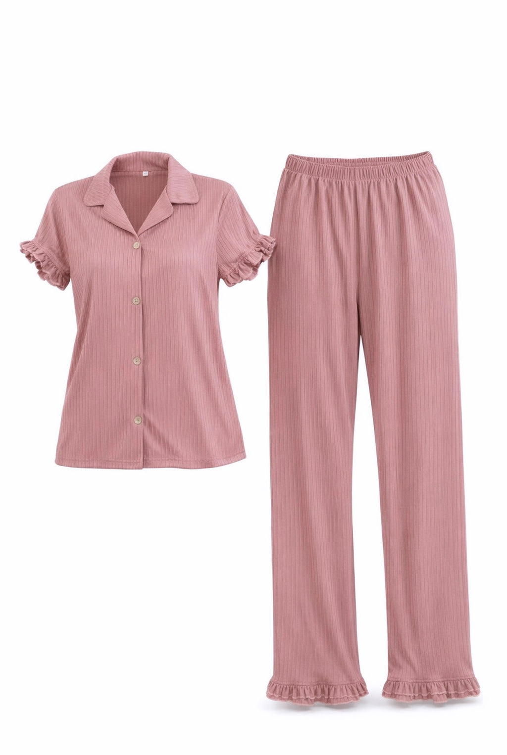 Set de pijama de pantalón palo de rosa