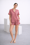 Set de pijama de short palo de rosa